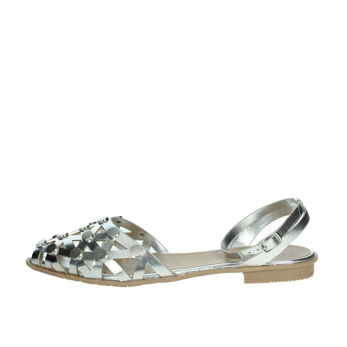 PORRONET Donna Ballerine 7091 Argento
