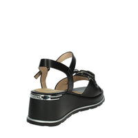 KEYS Donna Sandali con zeppa K-11000 Nero