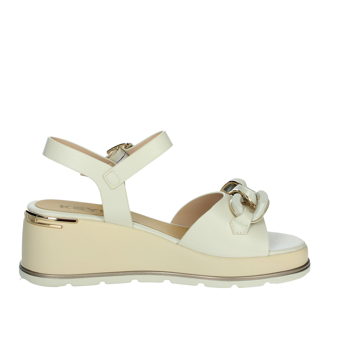 KEYS Donna Sandali con zeppa K-11000 Beige