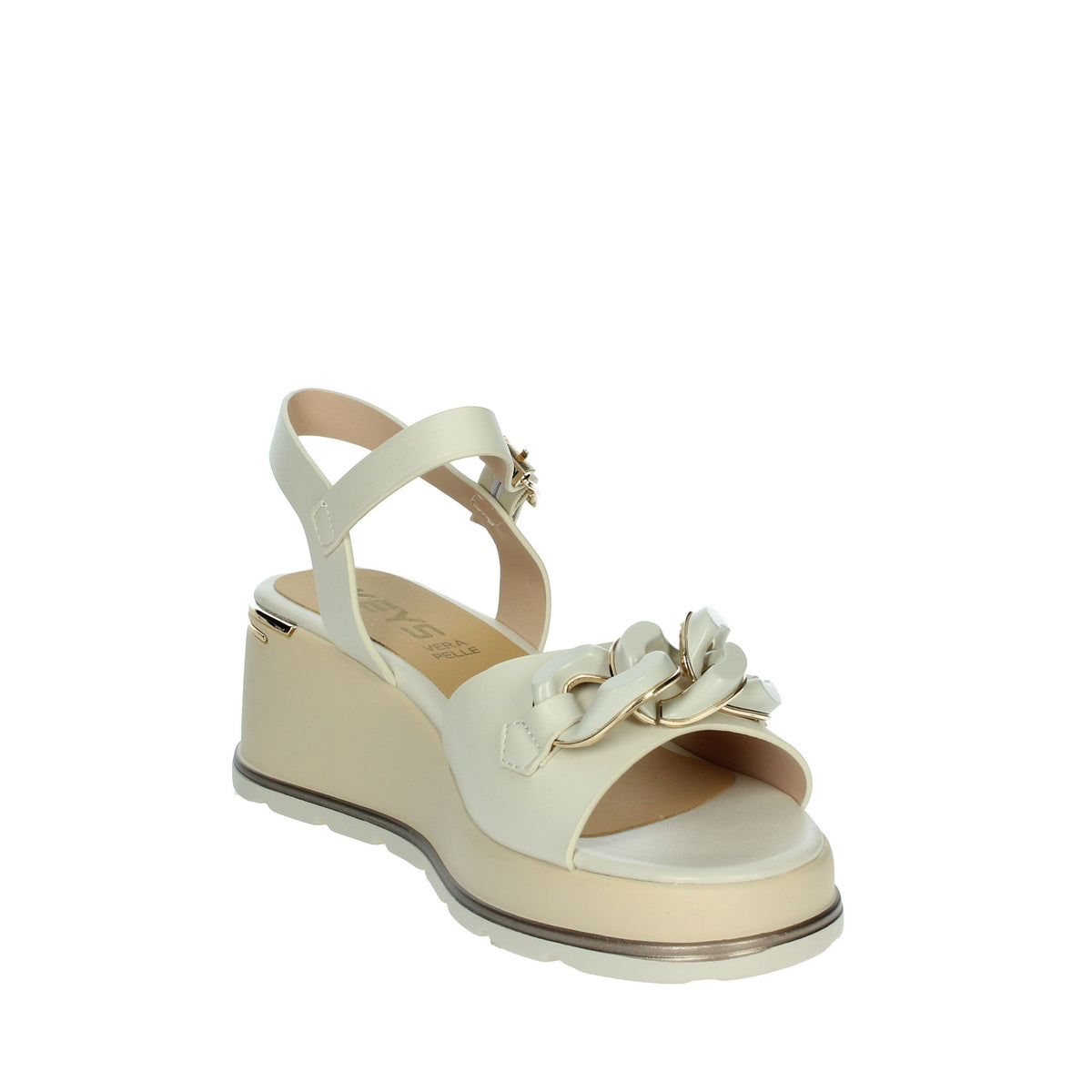 KEYS Donna Sandali con zeppa K-11000 Beige