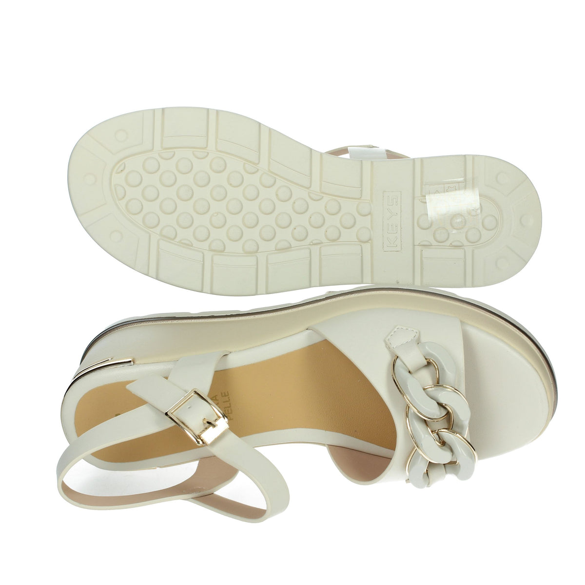 KEYS Donna Sandali con zeppa K-11000 Beige
