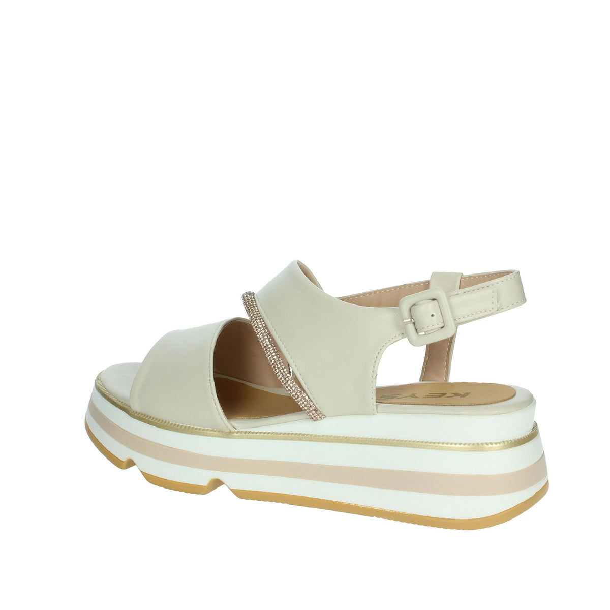 KEYS Donna Sandali con zeppa K-11010 Beige