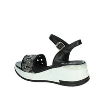KEYS Donna Sandali con zeppa K-11092 Nero