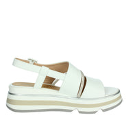 KEYS Donna Sandali con zeppa K-11010 Bianco