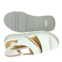 KEYS Donna Sandali con zeppa K-11010 Bianco