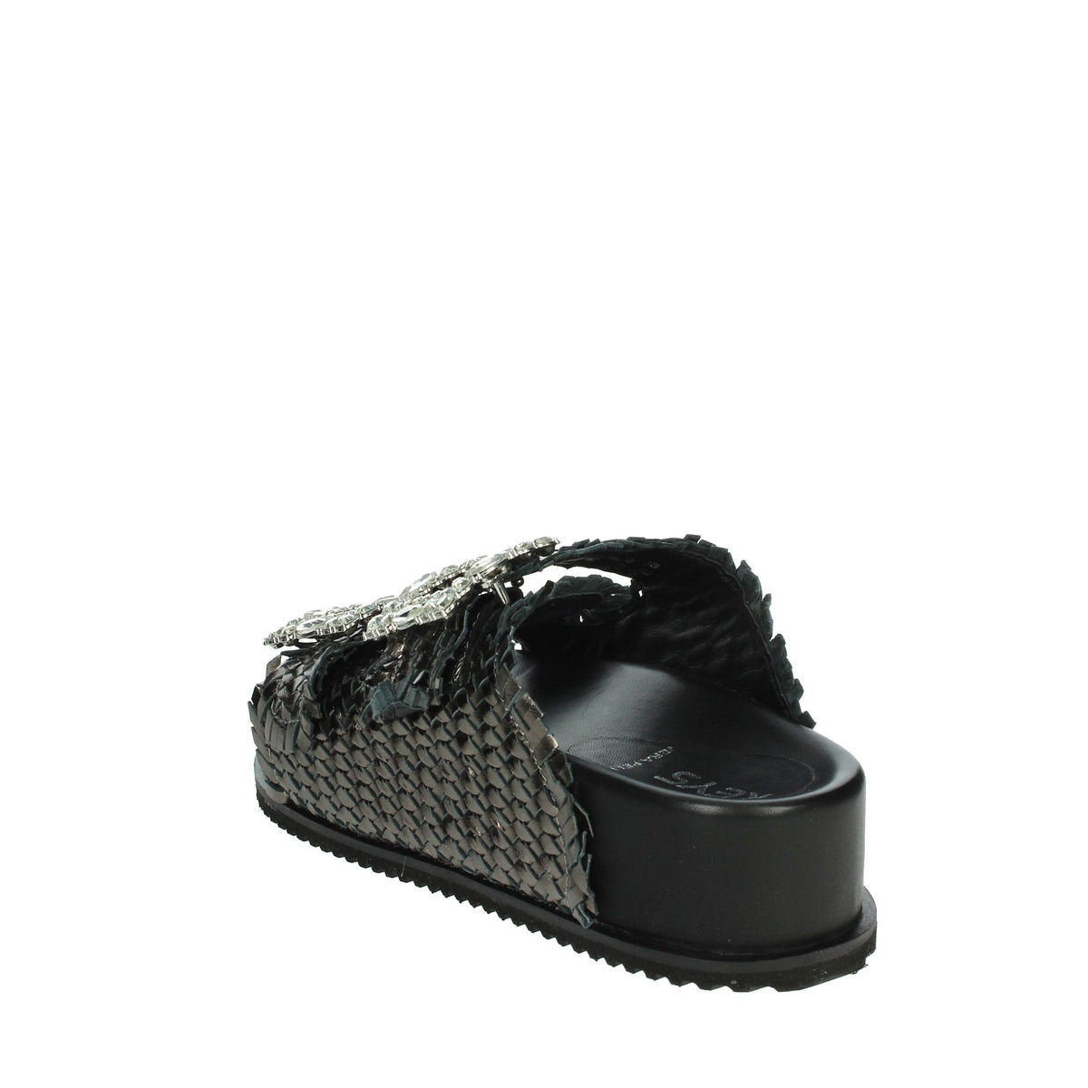 KEYS Donna Ciabatte con zeppa K-10920 Antracite
