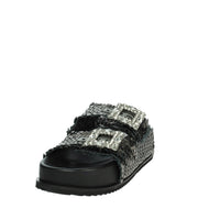 KEYS Donna Ciabatte con zeppa K-10920 Antracite