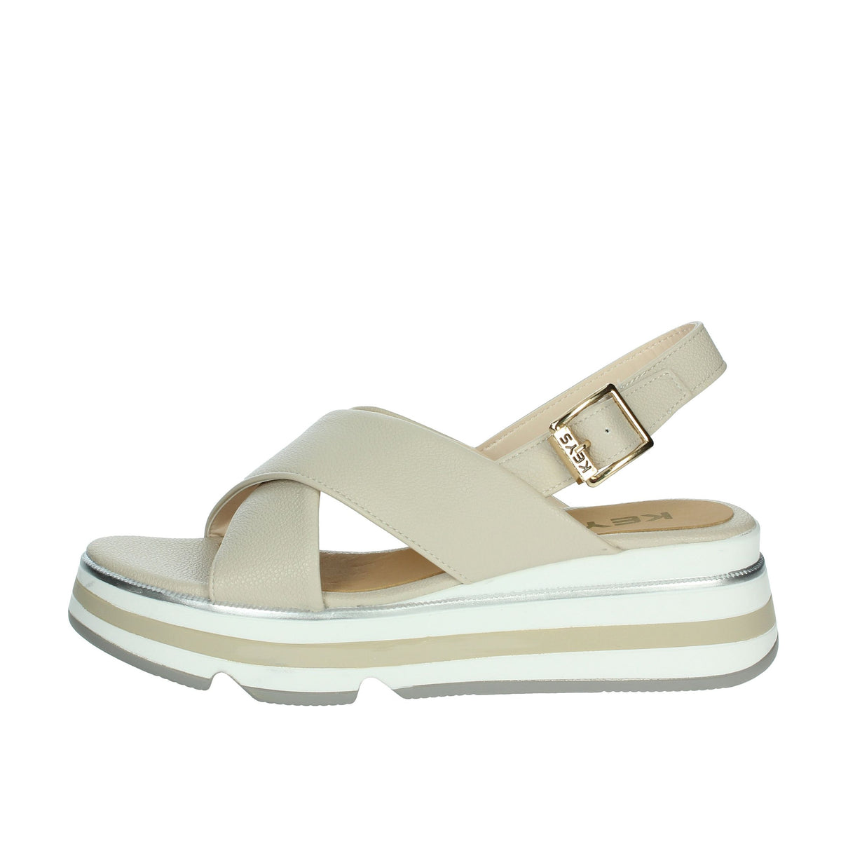 KEYS Donna Sandali con zeppa K-11013 Beige