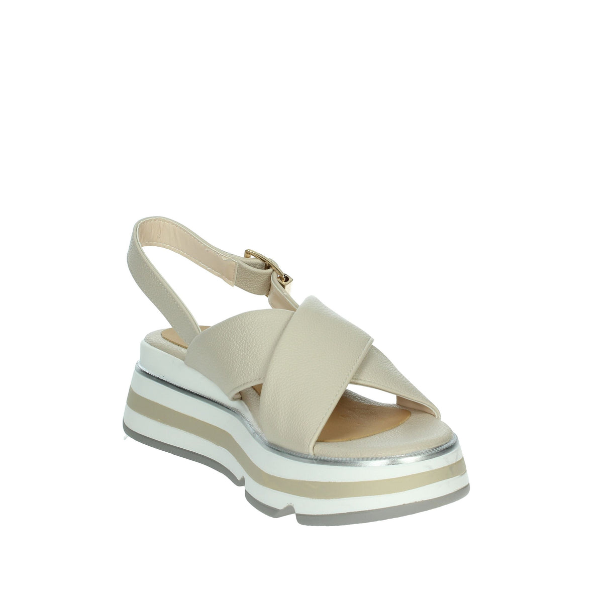 KEYS Donna Sandali con zeppa K-11013 Beige