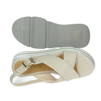 KEYS Donna Sandali con zeppa K-11013 Beige