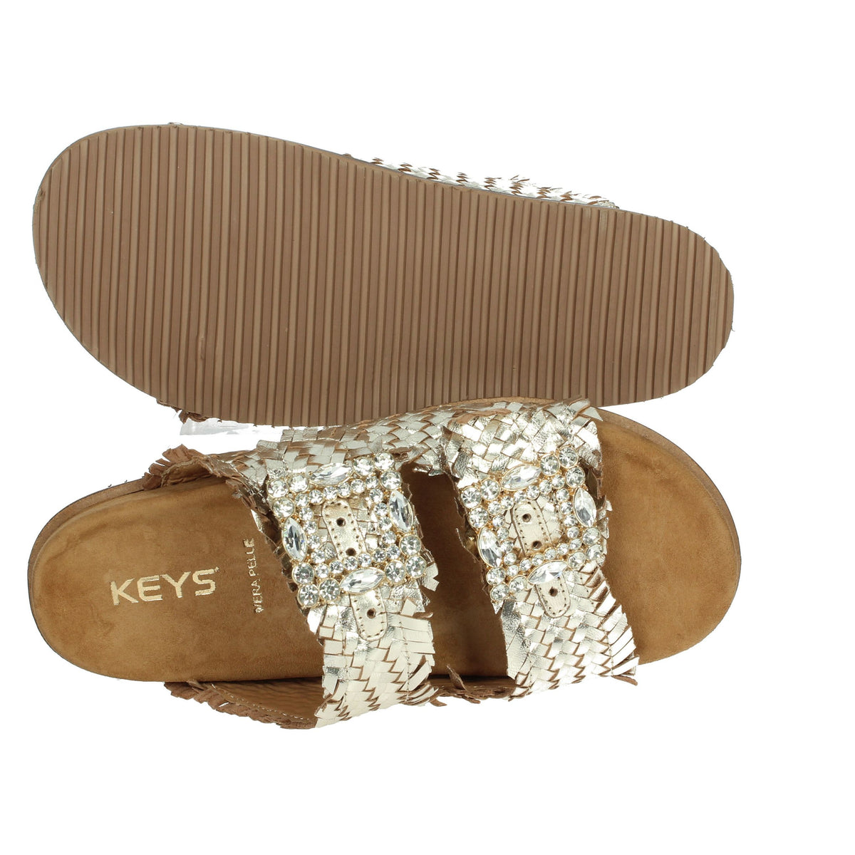 KEYS Donna Ciabatte basse K-10930 Platino