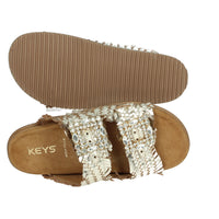KEYS Donna Ciabatte basse K-10930 Platino