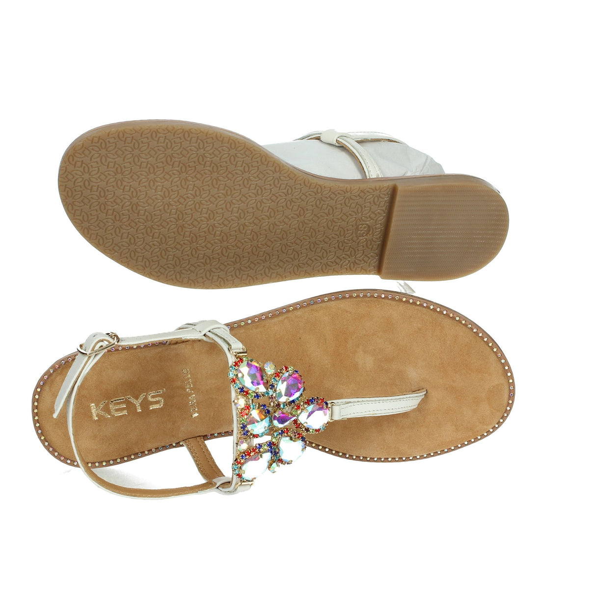 KEYS Donna Infradito K-10952 Bianco