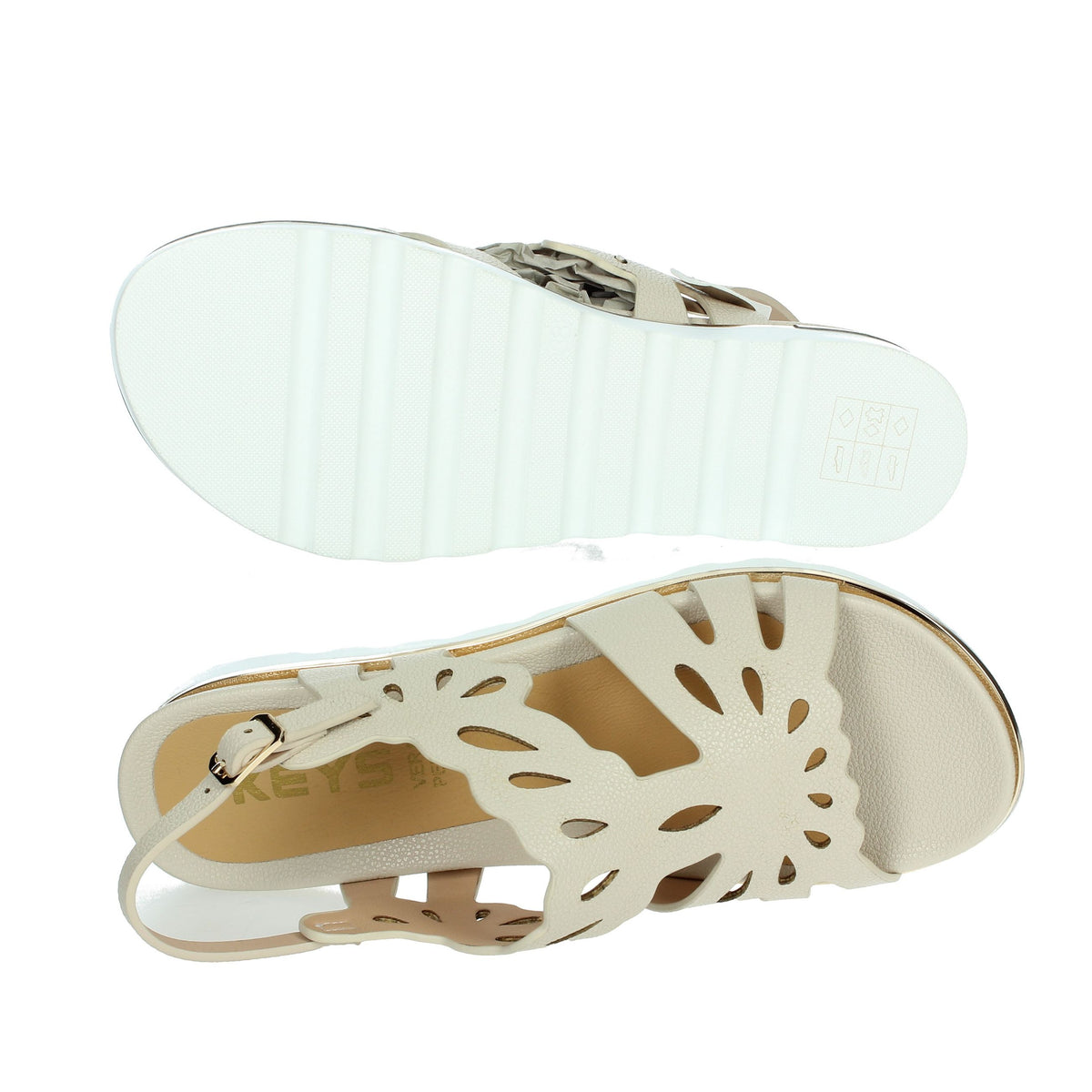 KEYS Donna Sandali bassi K-11040 Beige