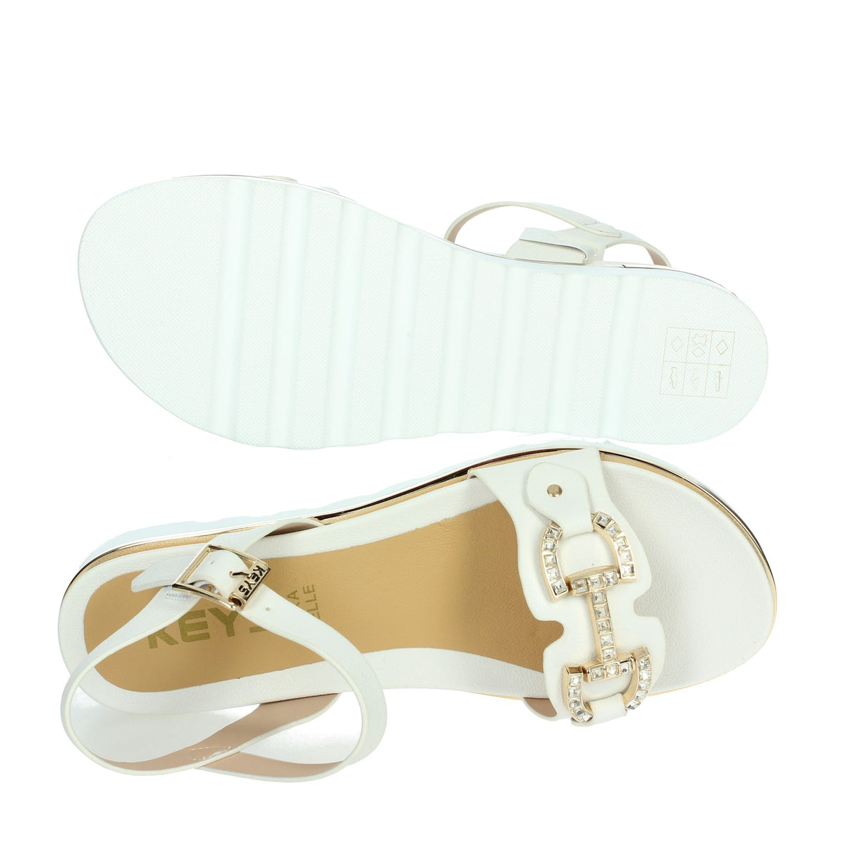 KEYS Donna Sandali bassi K-11043 Bianco