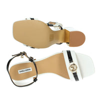 MARIELLA BURANI Donna Sandali con tacco 51214 Bianco/Nero