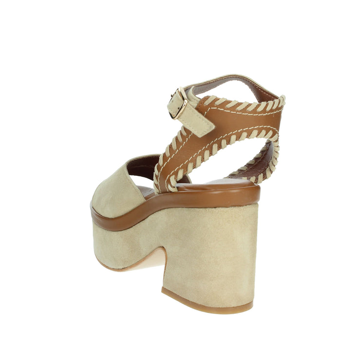JANET & JANET Donna Sandali con tacco J-154 Beige