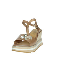 KEYS Donna Sandali con zeppa K-11023 Nocciola