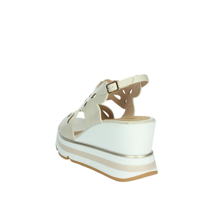KEYS Donna Sandali con zeppa K-11022 Beige