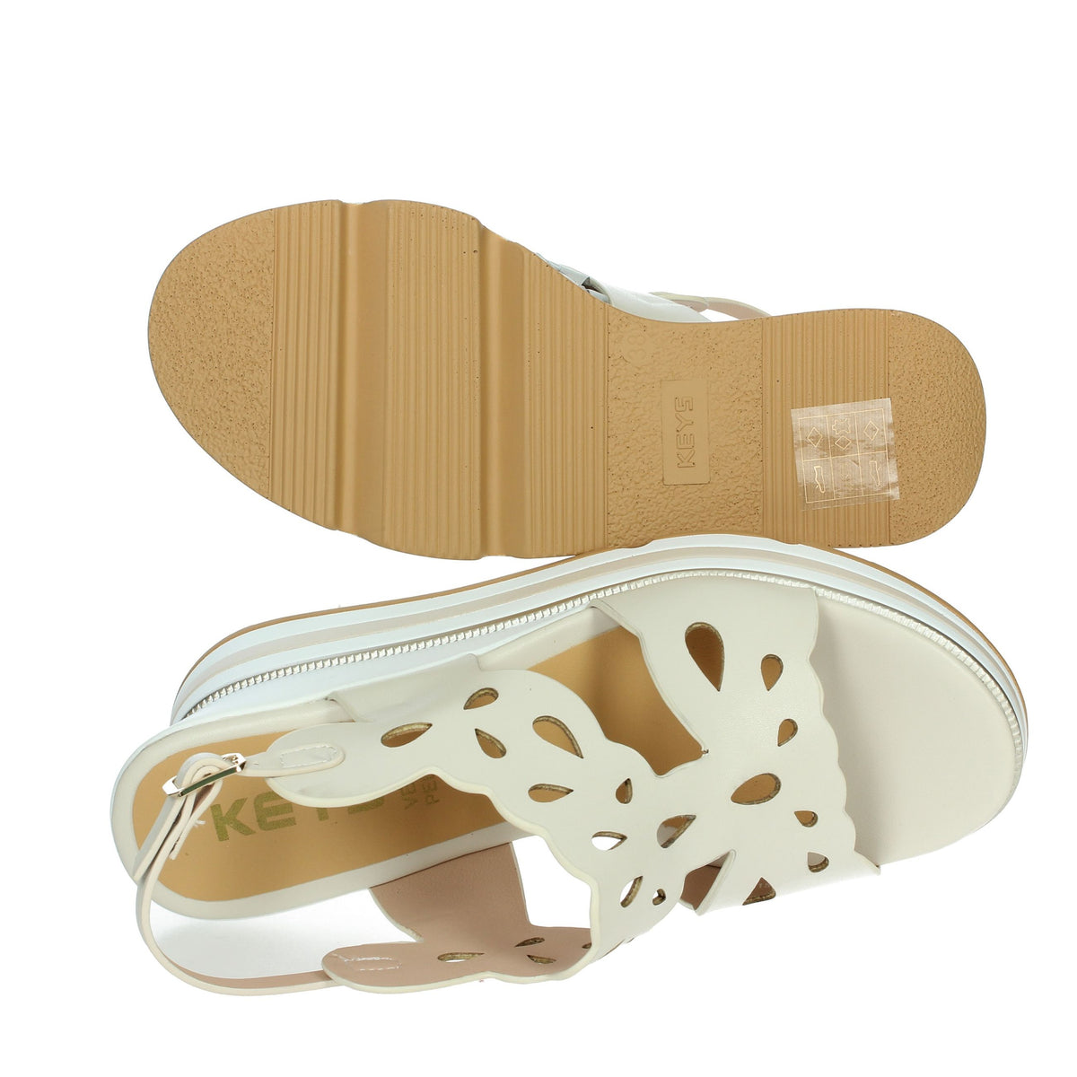 KEYS Donna Sandali con zeppa K-11022 Beige