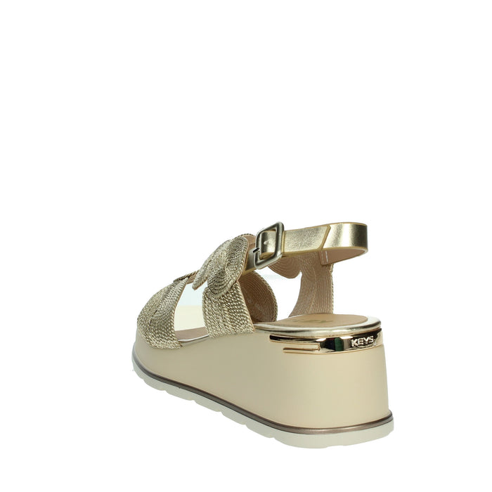 KEYS Donna Sandali con zeppa K-11002 Oro
