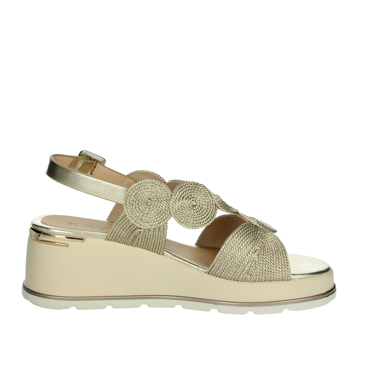 KEYS Donna Sandali con zeppa K-11002 Oro