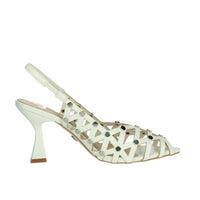 GOLD & GOLD Donna Slingback GP785 Bianco