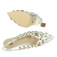 GOLD & GOLD Donna Slingback GP785 Bianco