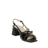 GOLD & GOLD Donna Sandali con tacco GD271 Nero