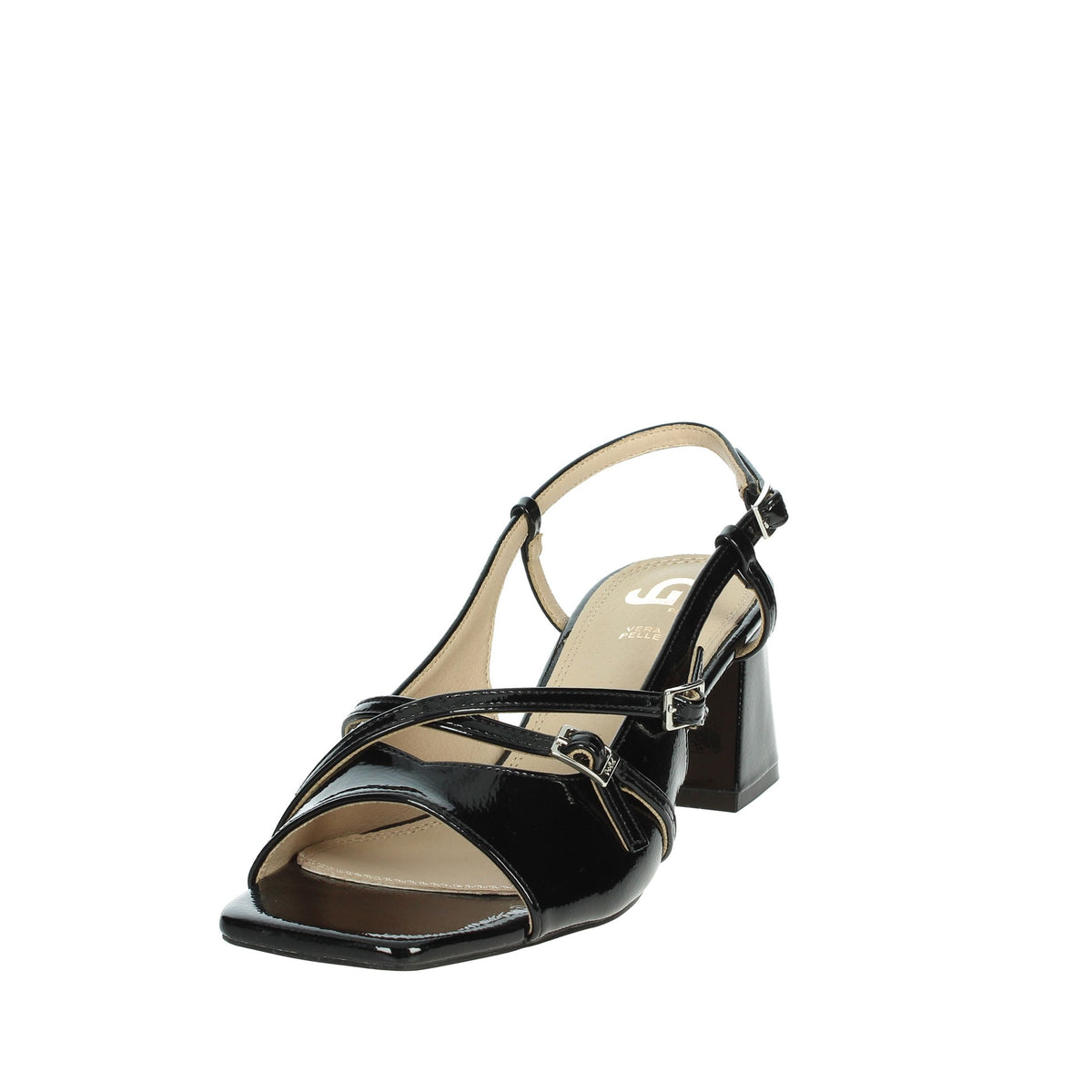 GOLD & GOLD Donna Sandali con tacco GD271 Nero