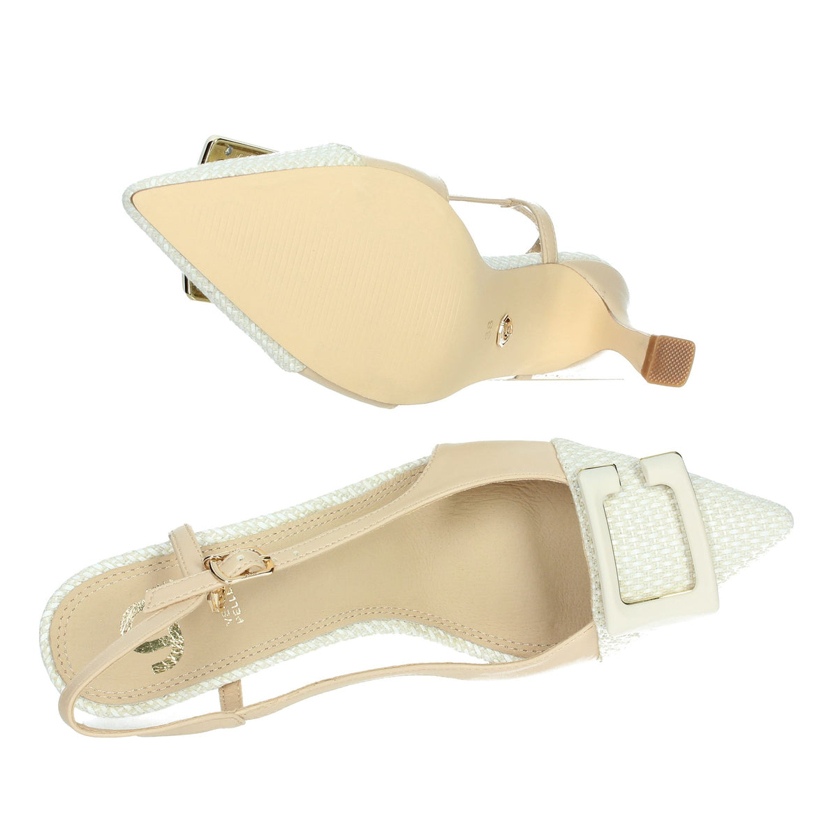 GOLD & GOLD Donna Slingback GP731 Beige