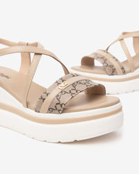 NERO GIARDINI Donna Sandali con zeppa E513512D Beige