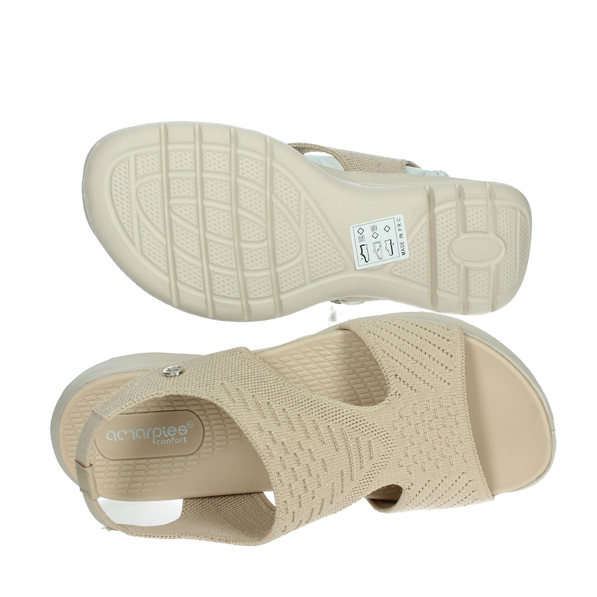 Amarpies Donna Sandali bassi ABZ25655 Beige
