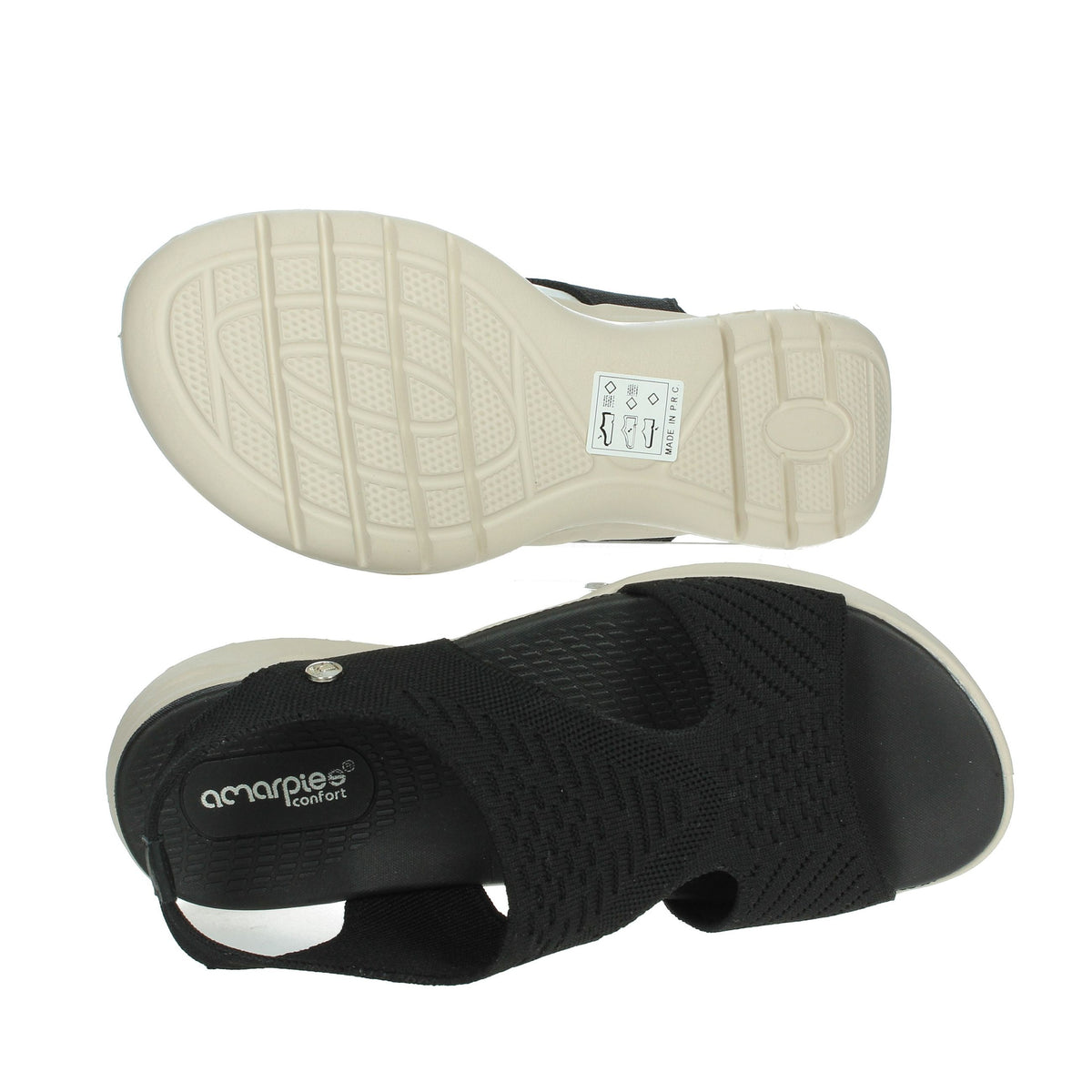 Amarpies Donna Sandali bassi ABZ25655 Nero