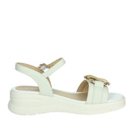 KEYS Donna Sandali con zeppa K-11113 Bianco