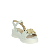 KEYS Donna Sandali con zeppa K-11113 Bianco