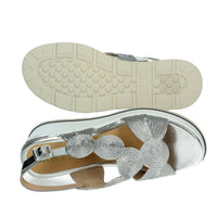 KEYS Donna Sandali con zeppa K-11002 Argento