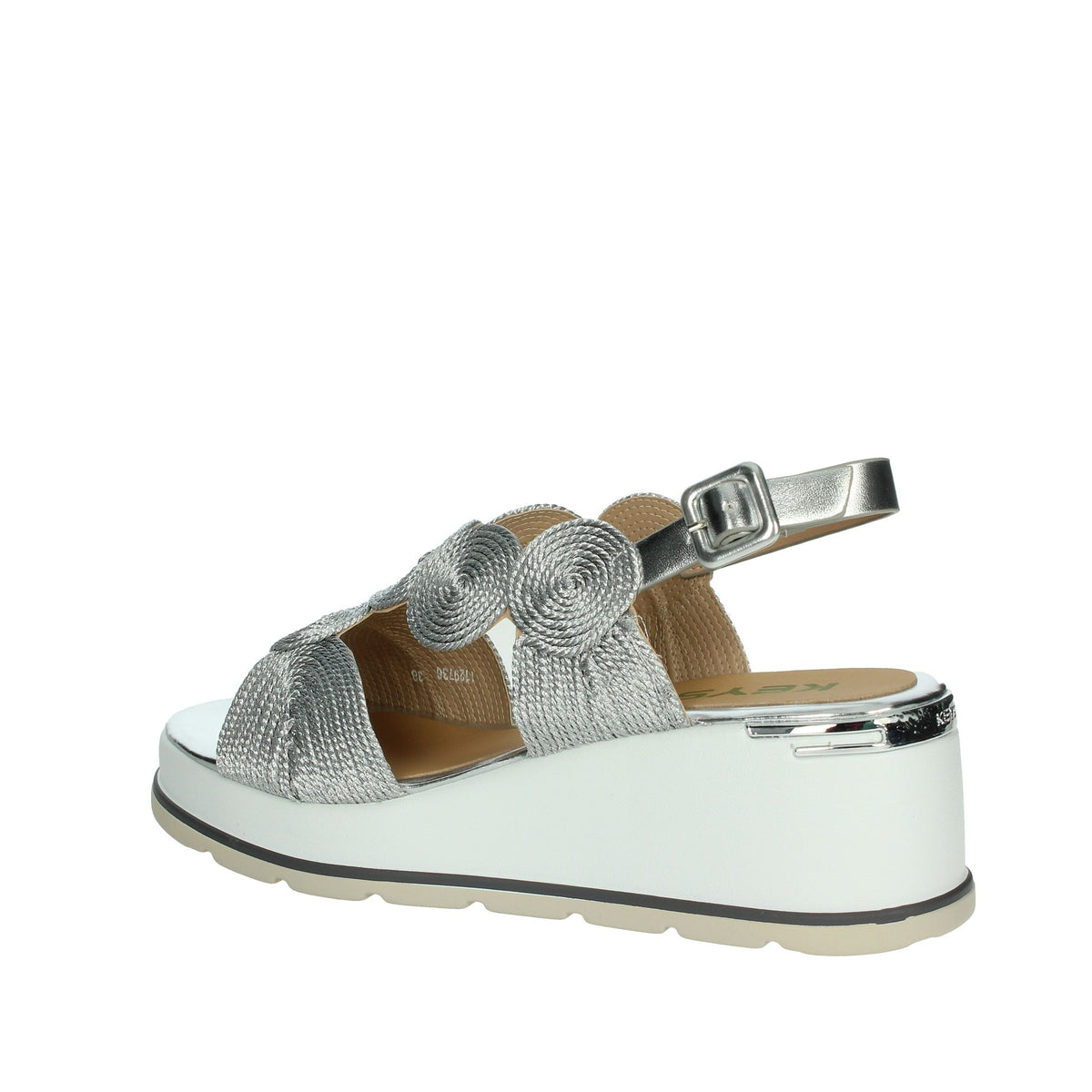 KEYS Donna Sandali con zeppa K-11002 Argento