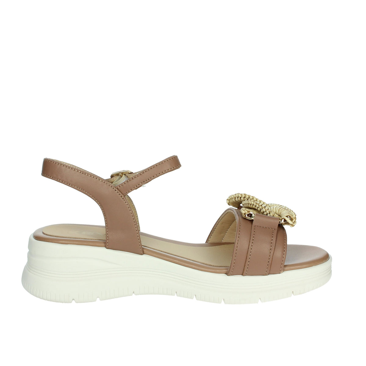 KEYS Donna Sandali con zeppa K-11113 Tortora