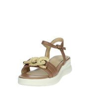KEYS Donna Sandali con zeppa K-11113 Tortora