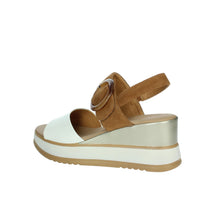 FASCINO DONNA Donna Sandali con zeppa 21244-E5 Bianco/Cuoio