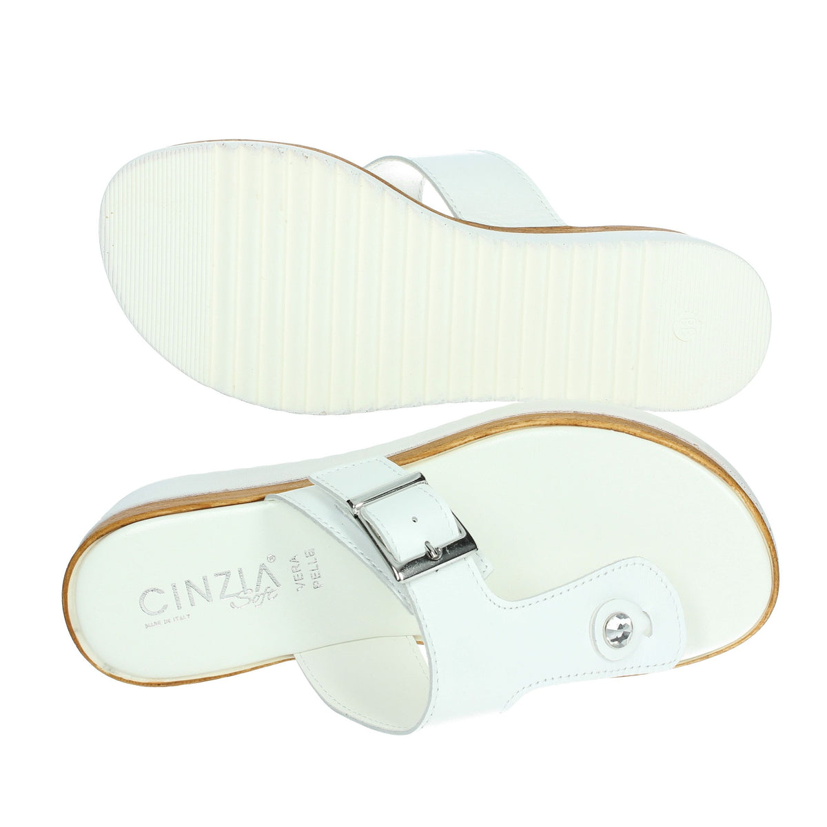 CINZIA SOFT Donna Infradito IAF343477 Bianco