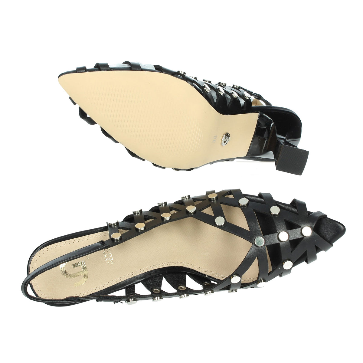 GOLD & GOLD Donna Slingback GP785 Nero