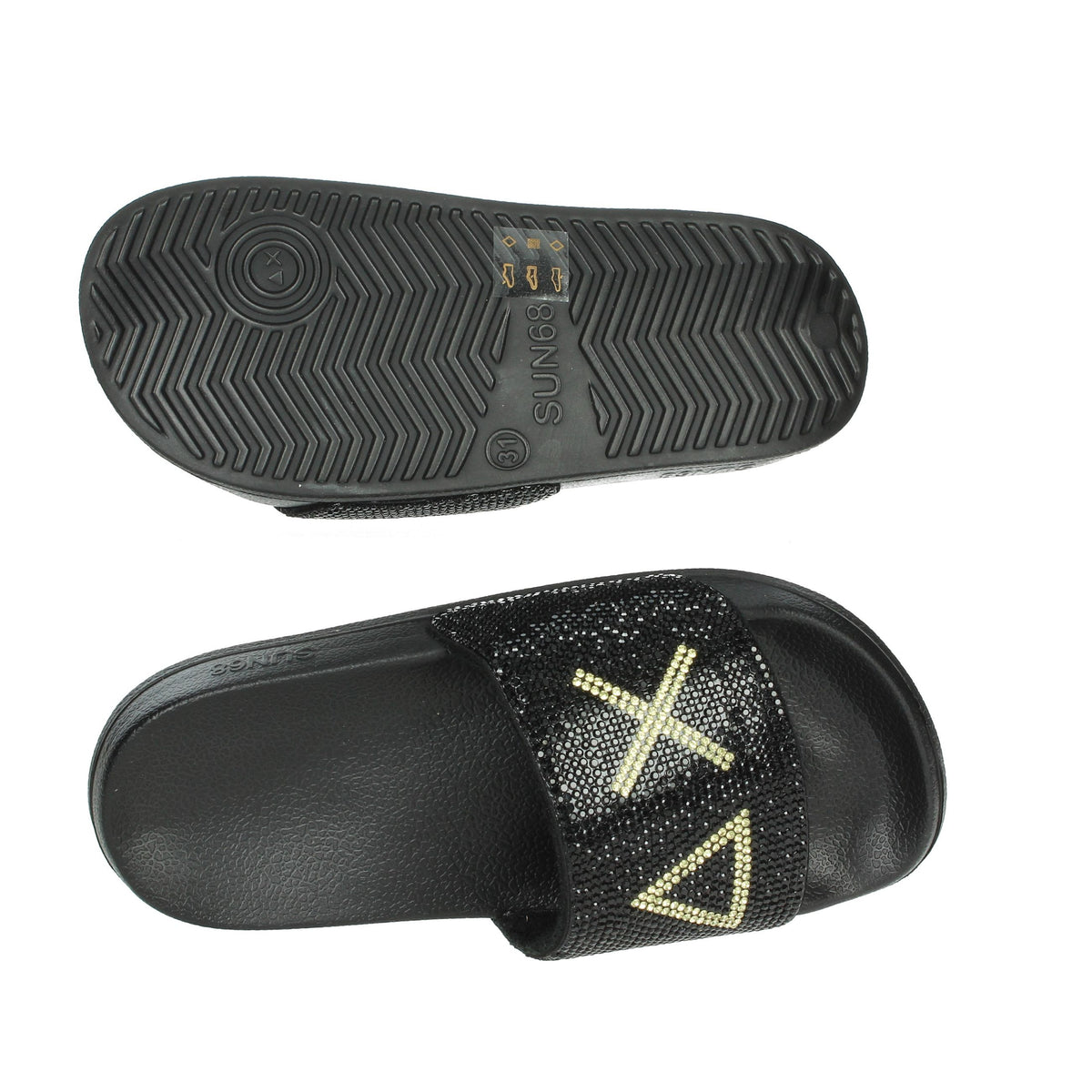 SUN68 Bambine e ragazze Ciabatte basse X35405 Nero