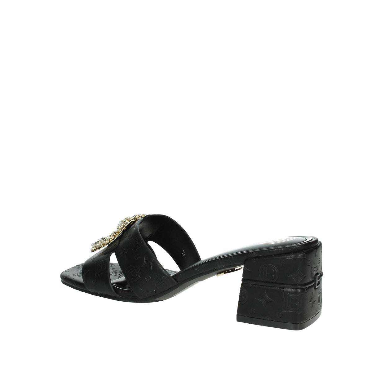 LAURA BIAGIOTTI Donna Ciabatte con tacco 9040 Nero