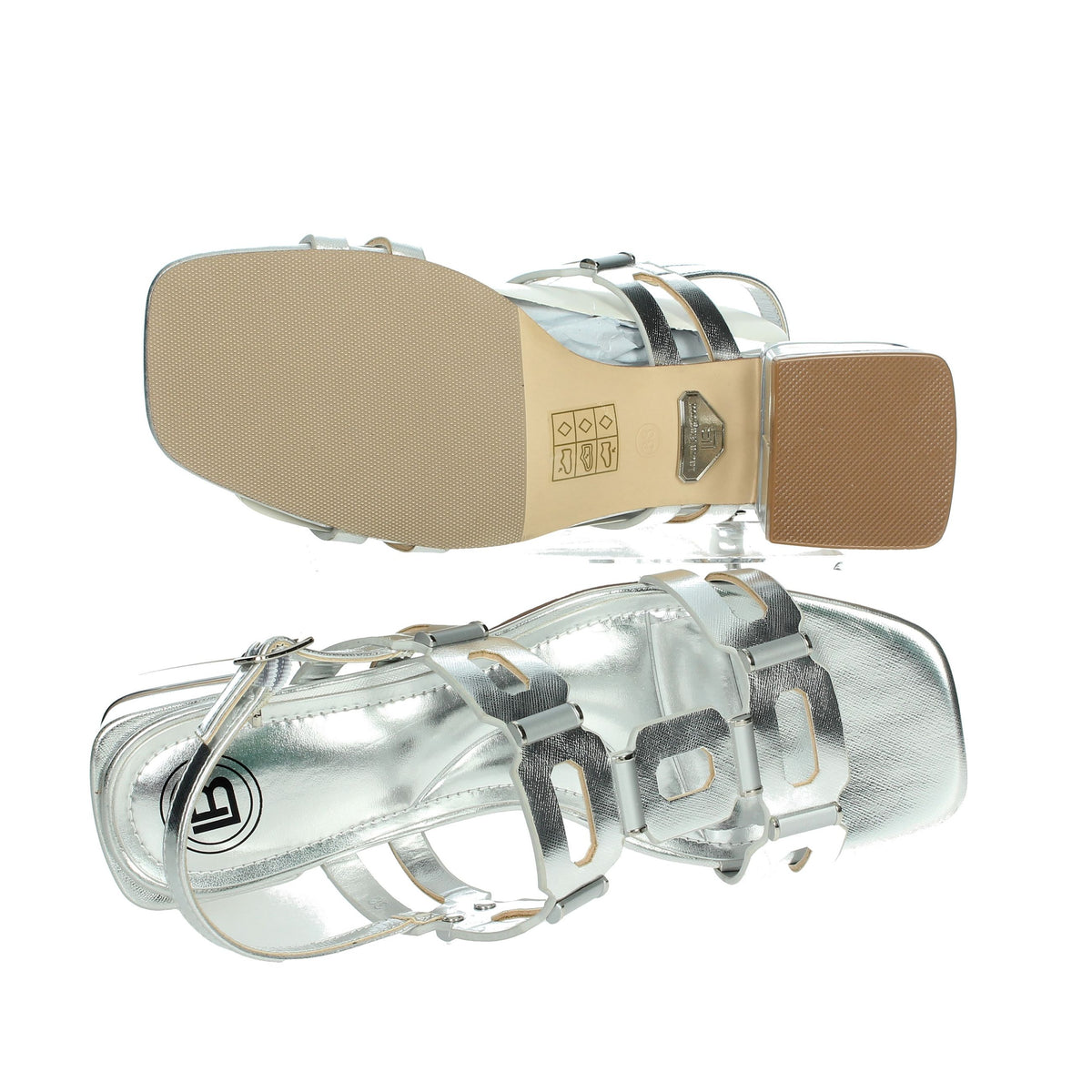 LAURA BIAGIOTTI Donna Sandali con tacco 9043 Argento