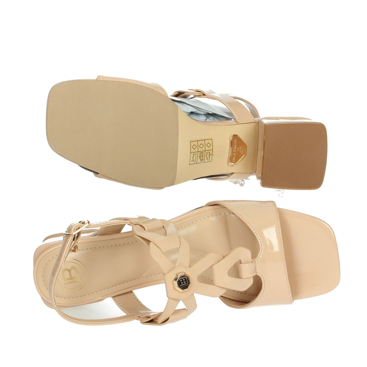 LAURA BIAGIOTTI Donna Sandali con tacco 9044 Cipria