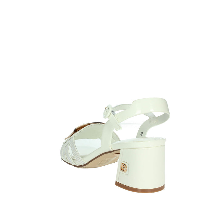LAURA BIAGIOTTI Donna Sandali con tacco 9049 Bianco