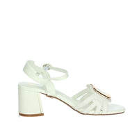 LAURA BIAGIOTTI Donna Sandali con tacco 9049 Bianco