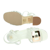 LAURA BIAGIOTTI Donna Sandali con tacco 9049 Bianco